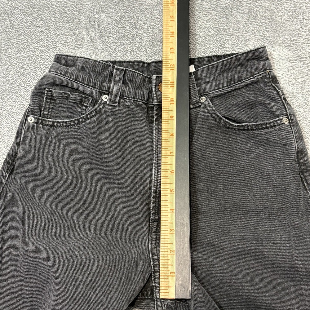H&M Divided Womens Gray Distressed Wide Leg Jeans Size 4 EU36 Black Denim‎ - Picture 10 of 12